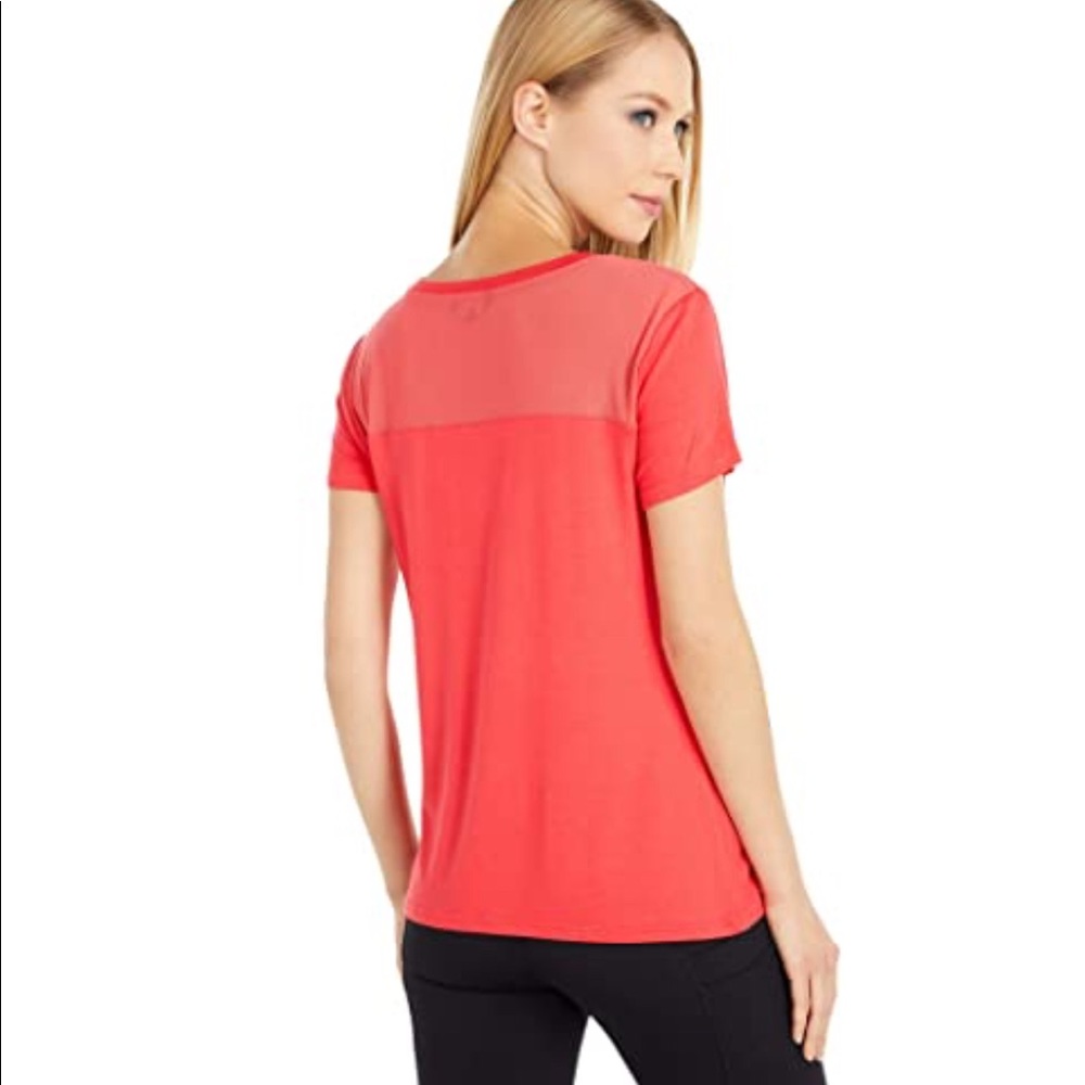 Bebe Sport V-Neck Logo Screen Tee. - Picture 2 of 6